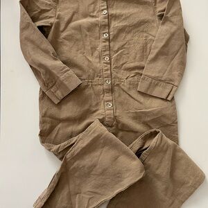 Zara linen blend jumpsuit